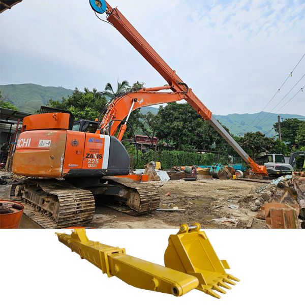 Buy Two Section Telescopic Excavator Arm 10m Clamshell Telescopic Arm at wholesale prices