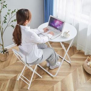 Outdoor Camping Bistro Cafe Balcony Garden Patio Metal Wooden Round Portable