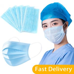 Fluid Resistant 3 Layer Non Woven Mask Hypoallergenic Skin Friendly