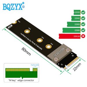M.2 NGFF NVMe to PCIe 3.0 X16 Extension Cable 20cm Black
