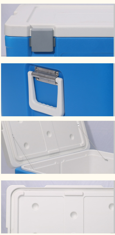 65L Volume Ice Cooler Box with 36~48h Cold Storage Time and 535*410*300mm