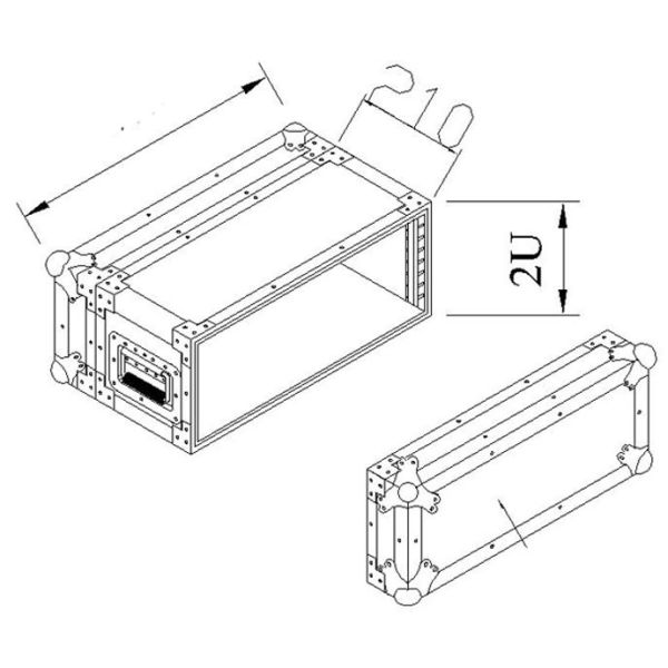 Buy Red Safely Aluminum Tool Cases / 4u Flight Case With 10mm Plywood at wholesale prices