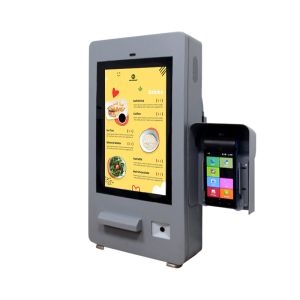 China 32 Inch High Brightness IP65 Waterproof Outdoor Self Ordering Payment Kiosk With Printer QR Code Scanner on sale