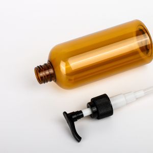 Empty 200ml 300ml Plastic Cosmetics Containers Packaging Luxury Amber Shampoo