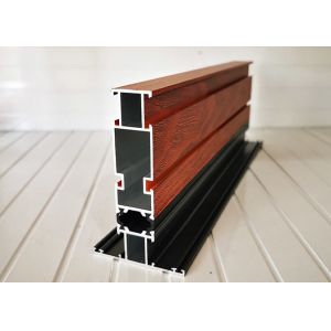 SGS 2.0mm Wood Grain Window Aluminum Profile Extrusions