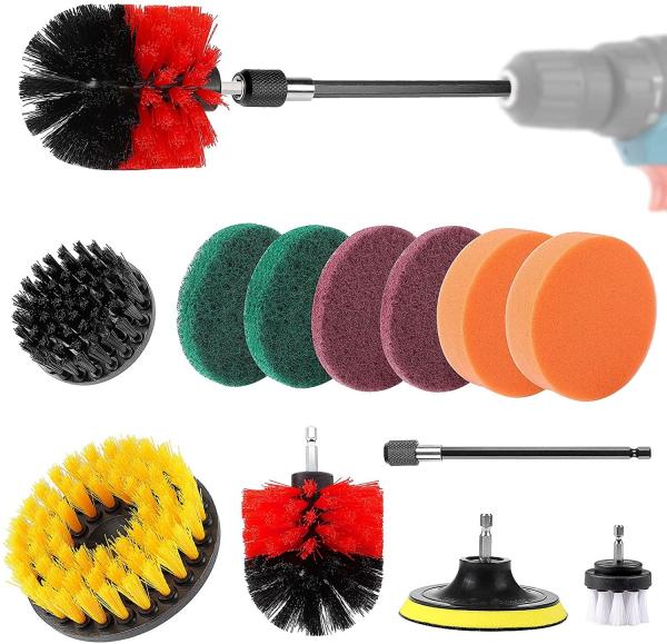 Buy 11pcs Nylon Drill Cleaning Brush Set 100mm Outside Diameter at wholesale prices
