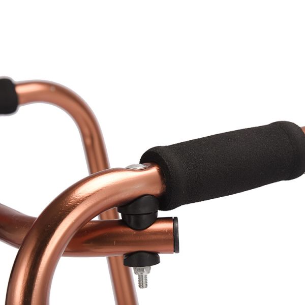 Golden Aluminum Rollator Walker Medical Rehabilitation Equipment