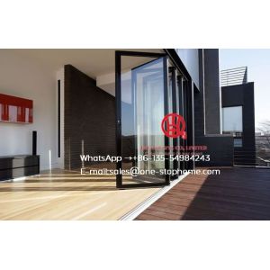 China Heat Insulation Waterproof Thermal Break Aluminum Folding Door on sale