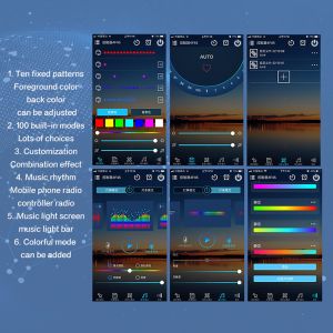 USB Rhythm Flashing LED Foot Sole Breathing Symphony Dream Car Atmosphere Light