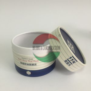 Decorative Cardboard Cylinder Box Cosmetic Paper Tube Packaging With Custom