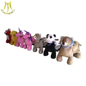 Hansel coin operated kids electric bicycle plush animal toys for birthday party