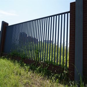 Modern Robust Black Anodized Aluminum Railing Stainless Steel Fence