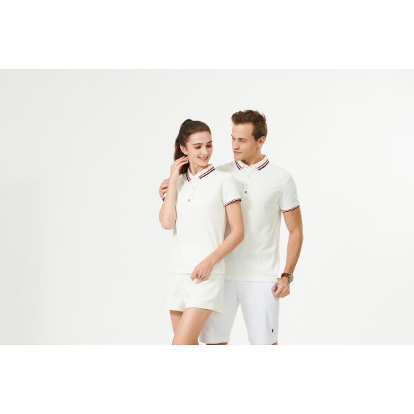 ODM Cotton 3D Embroidery Polo Short Sleeve Shirt 0.1mm Heat Transfer