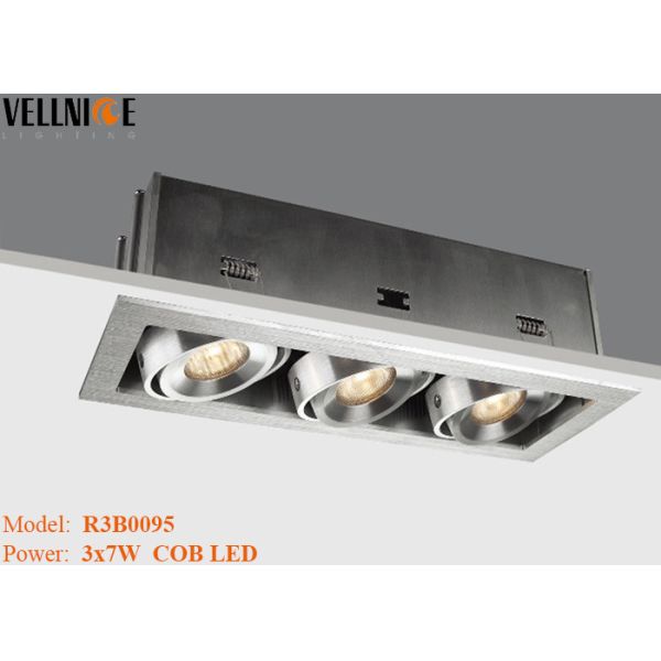 Buy 3x7W COB Recessed Commercial Led Downlights 3 Heads For Jewelry Store at wholesale prices