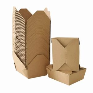 Greaseproof PE Custom Food Packaging Boxes