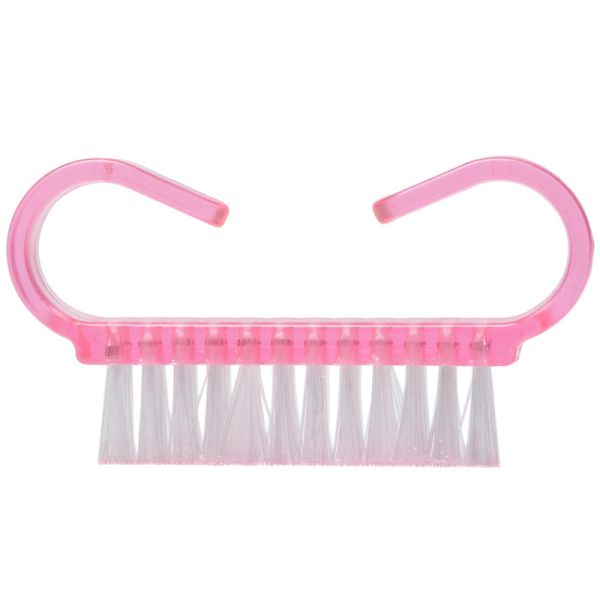 Plastic Handle Nail Brush with Four Rows of Nylon Bristles Easy to and Effective