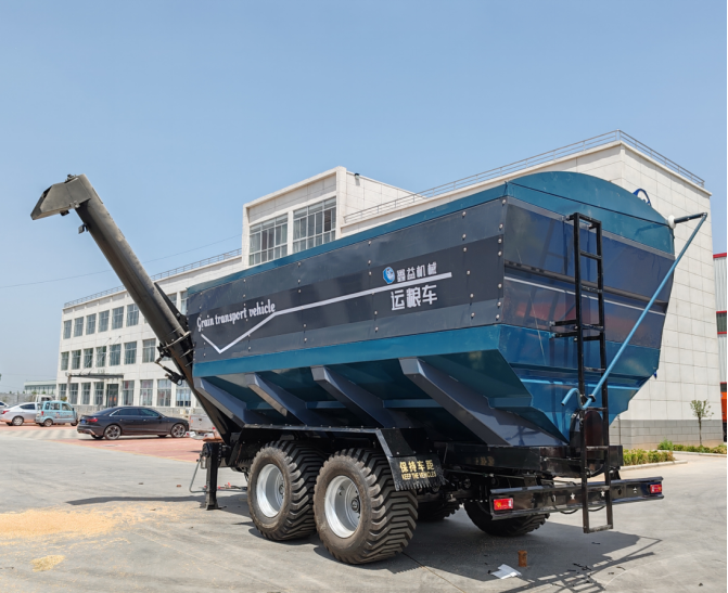 Tractor-Powered Grain Transporter 28m3 Capacity 37T Load