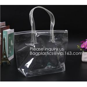 Manufacturer Custom Logo Transparent Clear PVC Plastic Portable Packaging