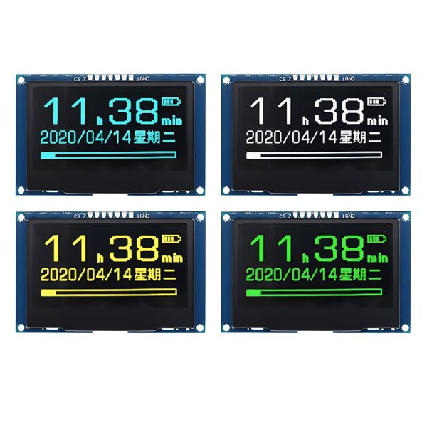 Buy 2.42-Inch 128x64 Dots OLED Display Module With SPI Interface And White & Blue Font Colors at wholesale prices