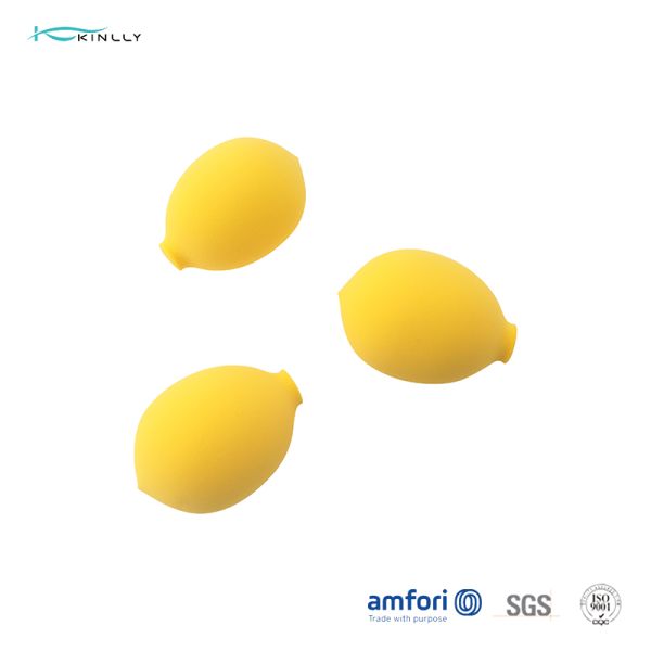 Non Latex Silicone Makeup Sponges Set Avocado Peach Lemon ISO