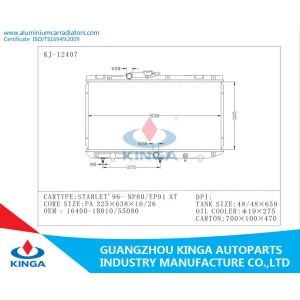 Modern Radiators Toyota STARLET'96 NP80 EP90 Replacement Radiators 16400-1B010