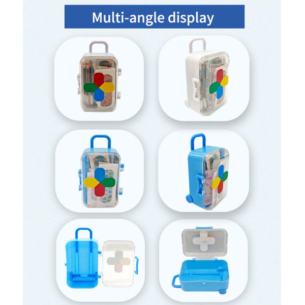 Colorful Cartoon Print Kids First Aid Bandage Kits Emergency Medical Supplies Training for Babies Children Safety First Aid Kits