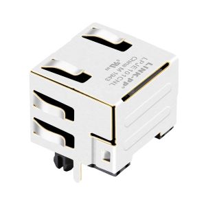 LPJE101CNL Side Entry Pcb Connector Shielded RJ45 Modular Jacks