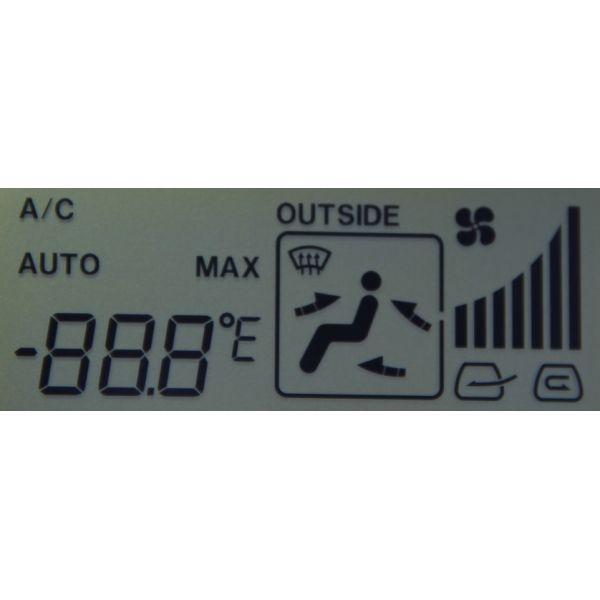 Automotive Air Conditioning Controller HTN LCM Lcd Seven Segment Display