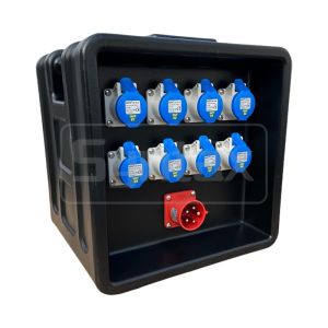 Syntax MD1 Three Phase 32AMP HDPE Portable Distribution Board IP67 For Stage