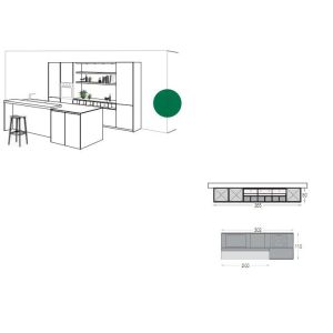 Scandinavian Style Complete Kitchen Units Set Modern Design and Customized Size