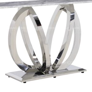 Elegant Marble SS Console Table 120x40x80cm Long Lasting Wear