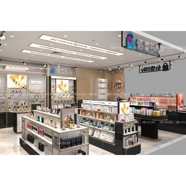 BKC007 Branding beauty booth Customized Makeup Store Display Furniture kiosk for perfume