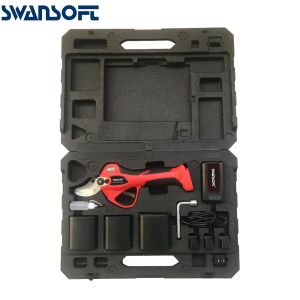 Swansoft 25.2V Cordless 4.0CM Electric Pruner with LED Display Screen Finger