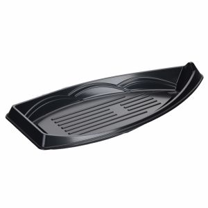 Boat Shape PS Plastic Sushi Tray Stackable Eco Friendly