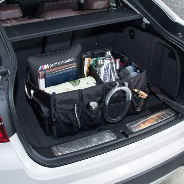 Classic Black Washable Car Trunk Organizer Modular Design For SUV