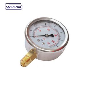 2.5" Anti-Vibration Pressure Gauge Manometer Bottom Mount