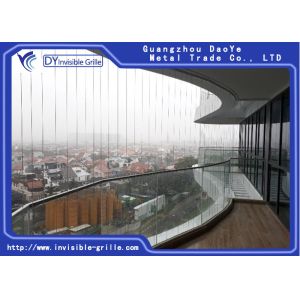 Quality Building Curve Balcony Invisible Grille Tensile Strength Wire for sale