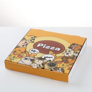 Custom 8 Inch 9 Inch Pizza Takeaway Boxes Matt Lamination