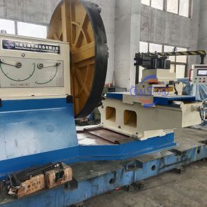 Economic Conventional Horizontal Facing Lathe For Machining Flange , Tyre Mold ,