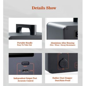 Custom Type C Power Station Solar Generator 300w 144000mAh With DC USB