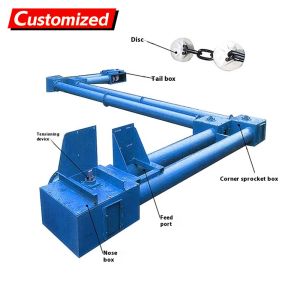 China Custom Tube Chain Conveyor Manufacturer Stainless Steel Tube Chain Conveyor Vertical and Horizontal Combination Tube Chain Conveyor Sealing Processing Sturdy and durable construction for handling vari on sale
