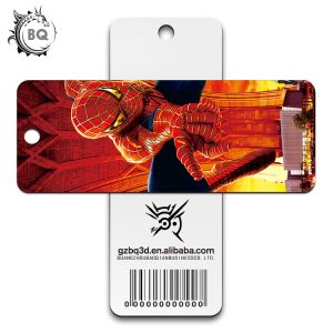 PET Plastic Printing Service , Custom pattern 3d Lenticular Bookmarks