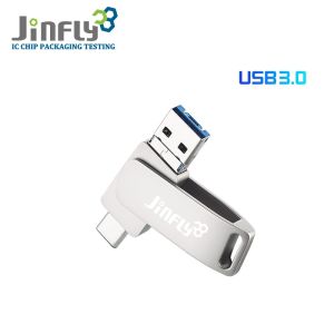 MLC/TLC Chip Class A Grade 3 in 1 OTG USB Flash Drive 16GB 32GB 64GB 128GB USB 3