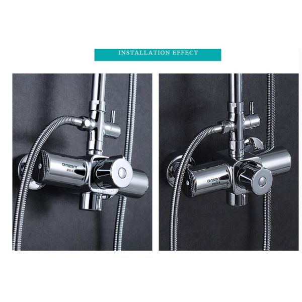 Electric Water Heater Constant Thermostatic Mixing Valve , Solar Shower