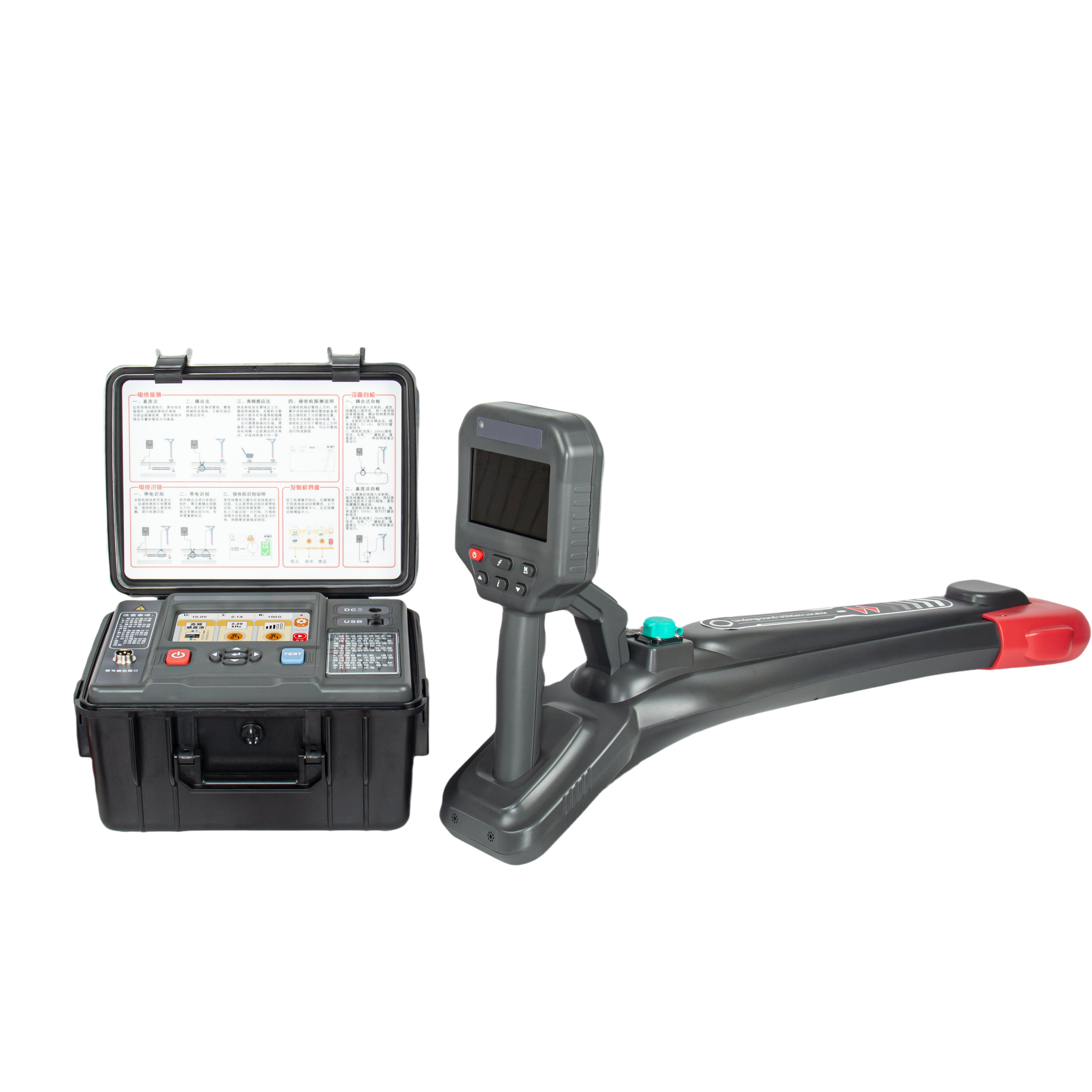 Grey Intelligent Cable Route Tracer for Pipeline Detection