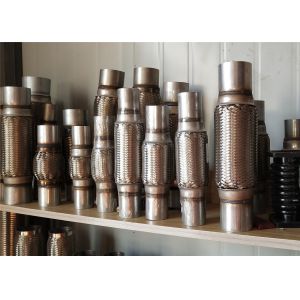 Id 2.25 Inch 57mm Ss Flex Pipe Double Wire Braided And Neck