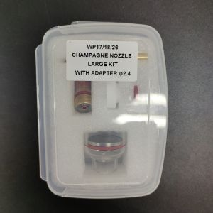 Tig Welding Torch Parts Clear WP-17/18/26 Champagne Nozzle Large Kit Tig
