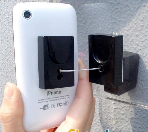 Buy COMER anti-theft cable lockcellphone pull box retractor display stands holders wall mounted at wholesale prices