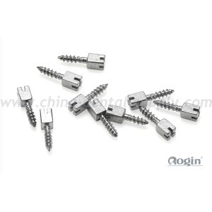 Bulk Stainless Steel Dental Pins And Posts , Cosmetic Dental Implants