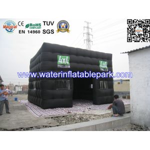 Quality Custom Inflatable Advertising Tent , Black Inflatable Photo Booth Tent for sale